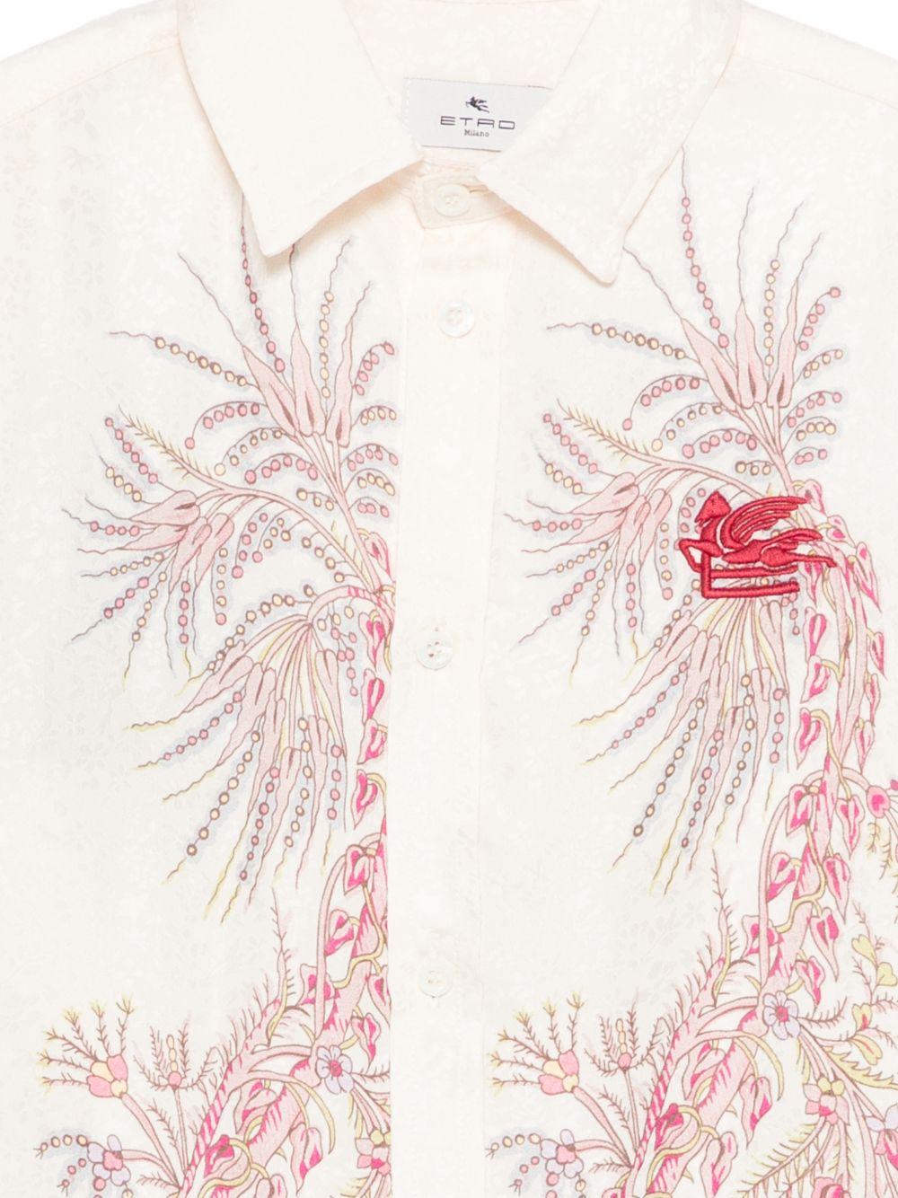 Camicia per bambina Etro Kids beige con stampa paisley GY5P10 S0221 106RS ETRO KIDS 