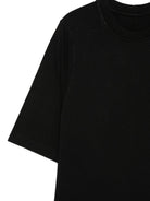 T-shirt Jumbo per bambino Rick Owens Kids nera a girocollo BG01F3274RNP 09 RICK OWENS KIDS 