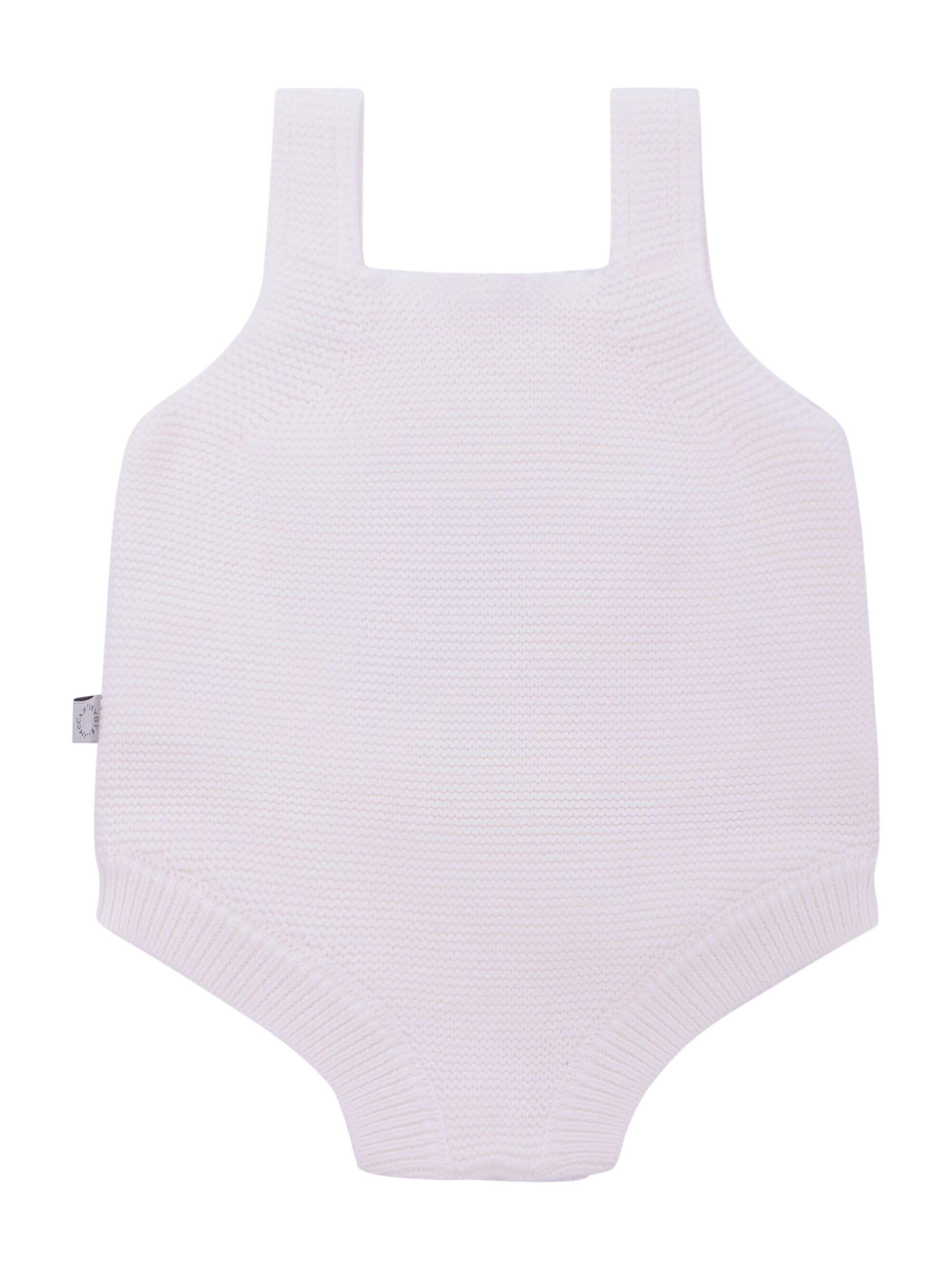 Body per neonati Stella McCartney Kids bianco con ricamo cappelli da festa TYA542 Z2423 101 STELLA McCARTNEY KIDS 