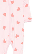 Tutina per neonata Petit Bateau rosa con stampa a cuori all-over A0FAZ 01 PETIT BATEAU KIDS 