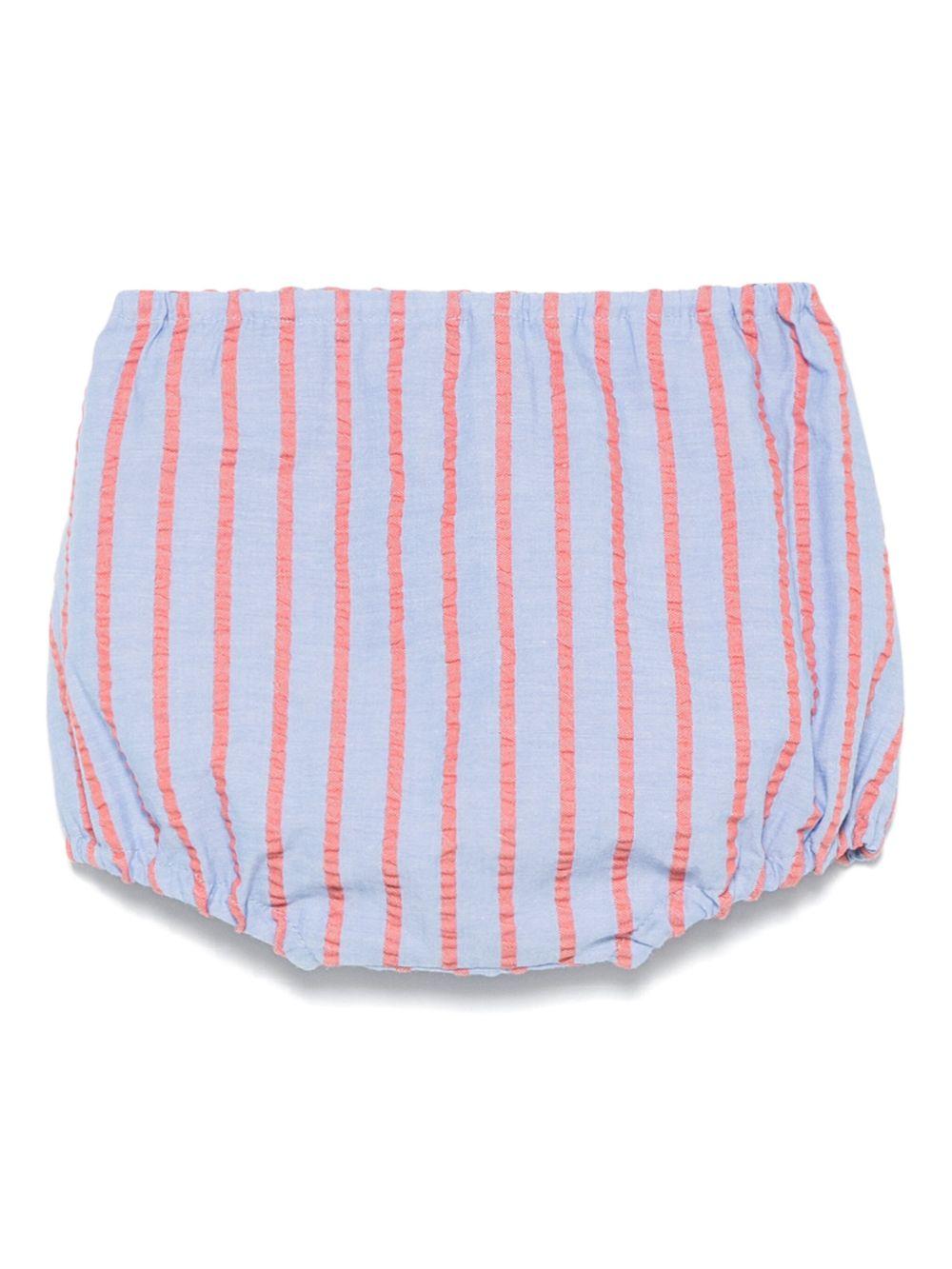 Pantaloncini per neonata Mariella Ferrari azzurro a righe PLE5 024 MARIELLA FERRARI 