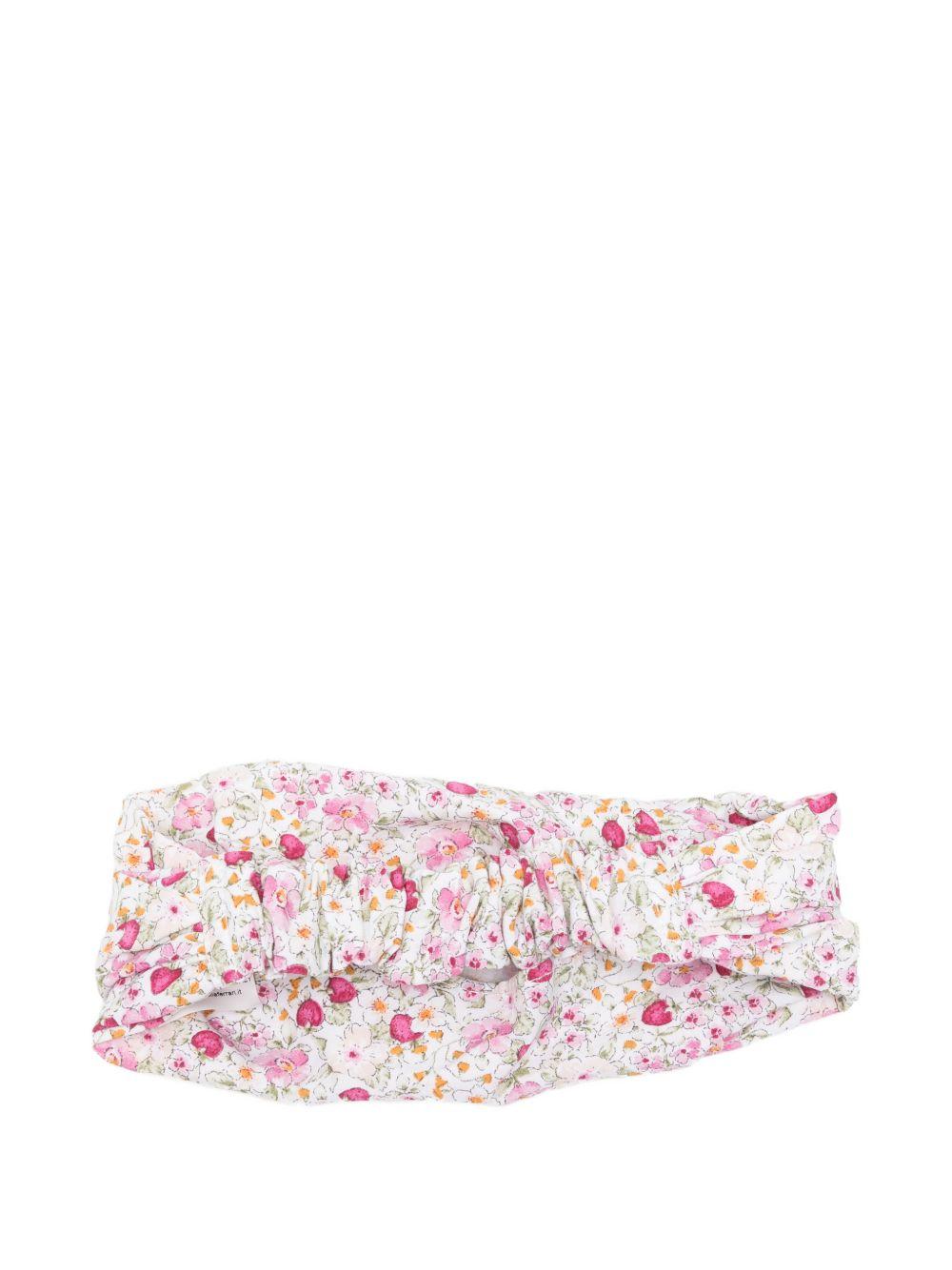 Fascia per capelli per neonata Mariella Ferrari bianca con motivo fragole CB1 034 MARIELLA FERRARI 