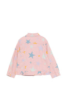 Giacca per bambina Stella McCartney Kids rosa con stampa stelle TY2A37 Z2572 507MC STELLA McCARTNEY KIDS 
