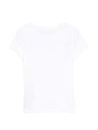 T-shirt per bambina Balmain Kids bianca con logo sul davanti BY8C61 Z3277 100NE BALMAIN KIDS 