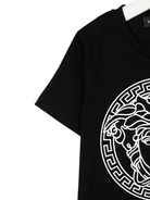 T-shirt per bambino Versace Kids Medusa nero con stampa Medusa 10002391A04767 2B020 VERSACE KIDS 