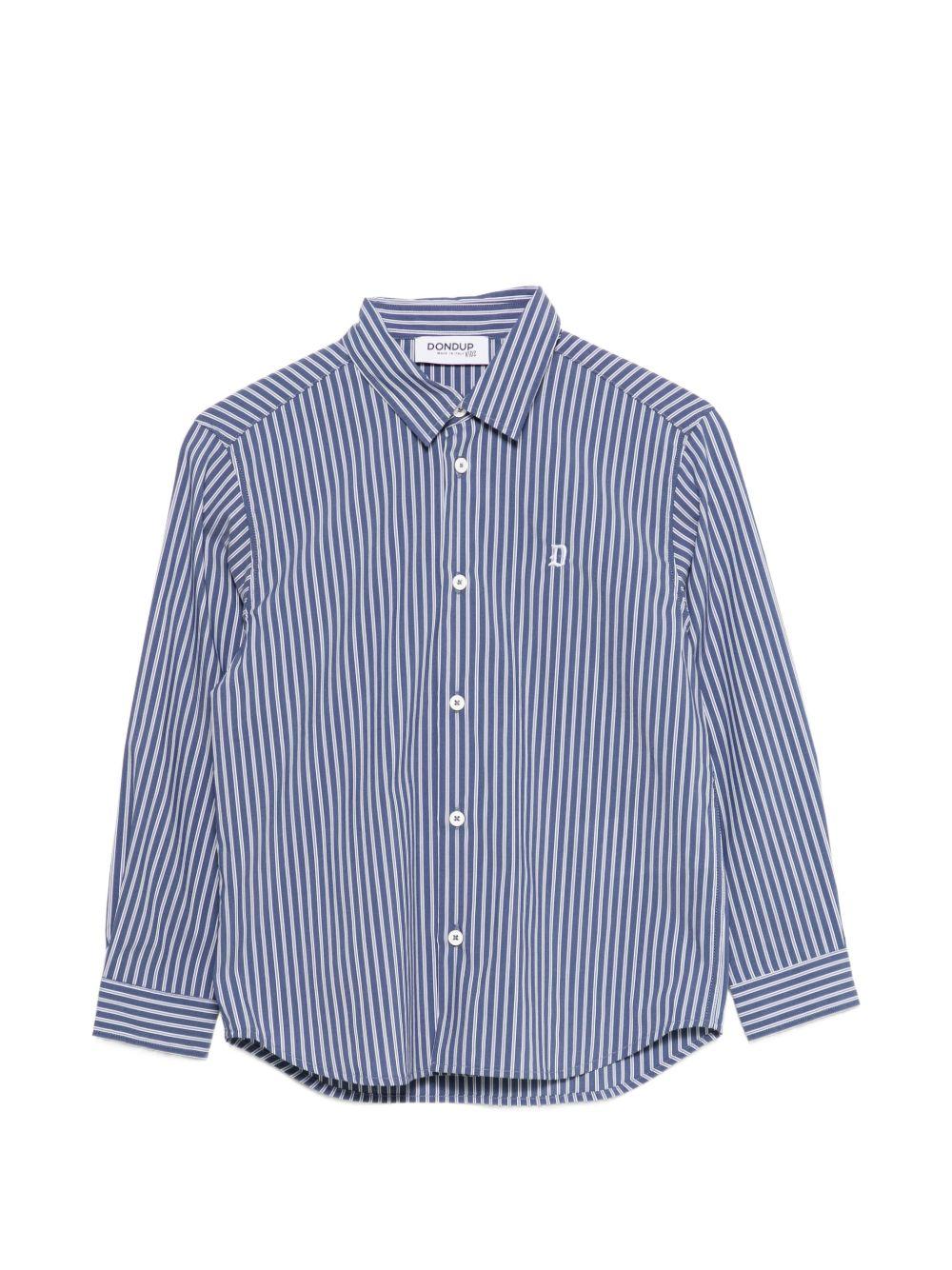 Camicie per bambino DONDUP Kids blu con motivo a righe DMCA0480CR015 D017 DONDUP KIDS 
