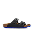 Sandali con suola blu per bambini Birkenstock Kids neri Arizona 1029491 BLACK/BLUE BIRKENSTOCK 