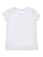 T-shirt per bambina Monnalisa bianca con stampa grafica Trilli 19G622 7032 0099 MONNALISA 