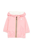 Giacca per neonata K Way Kids rosa con cappuccio e zip K2132MW C11 K-WAY KIDS 