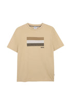T-shirt per bambino Boss Kids beige con stampa grafica J52979 249 BOSS KIDS 