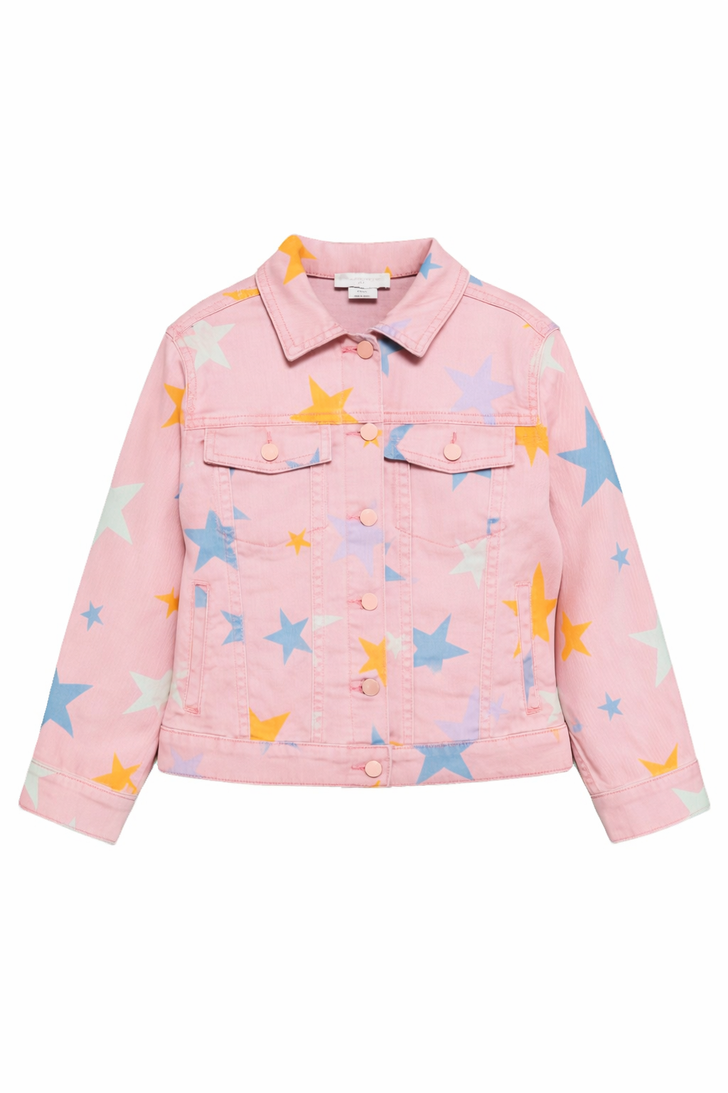 Giacca per bambina Stella McCartney Kids rosa con stampa stelle TY2A37 Z2572 507MC STELLA McCARTNEY KIDS 