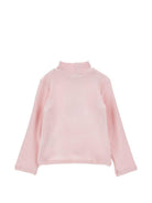 Maglione per bambina Monnalisa Kids rosa con pettorina con ruches 37H617 8212 094F MONNALISA KIDS 