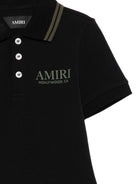 T-shirt per bambino Amiri Kids nera con stampa grafica sul retro ACTOJR1007 001 AMIRI KIDS 