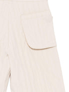 Shorts per bambino Emporio Armani Kids beige con trama a coste EB001062 AF20709 U1156 EMPORIO ARMANI KIDS 