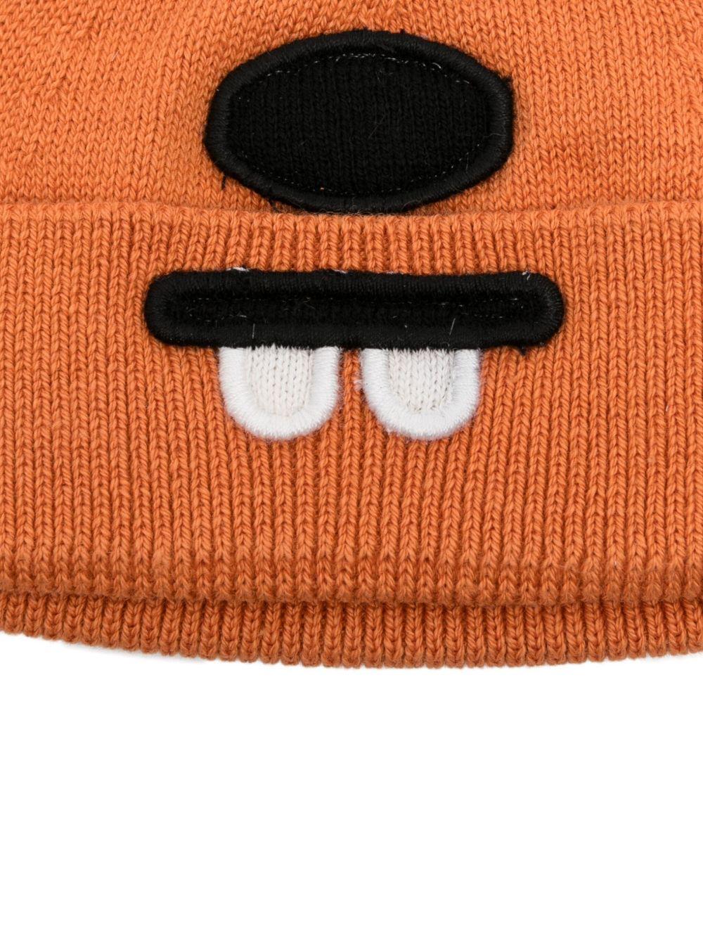 Cappello per neonati Stella McCartney Kids arancione lavorato a maglia con dettagli sulle orecchie TX0517 Z1528 344 STELLA McCARTNEY KIDS 