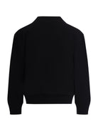 Cardigan per bambino Emporio Armani Kids blu con texture traforata EB001221 AF23412 UB118 EMPORIO ARMANI KIDS 