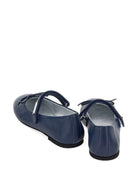 Ballerine per bambina Monnalisa Kids blu con dettaglio fiocco 8CH015 8786 056S MONNALISA KIDS 