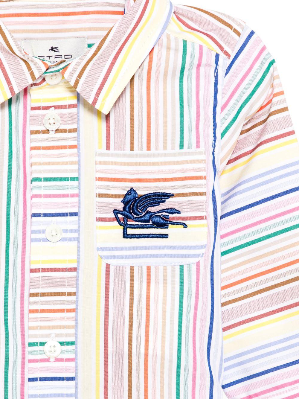 Camicia per neonato Etro Kids multicolor con design a righe GY5500 Z3654 101RO ETRO KIDS 