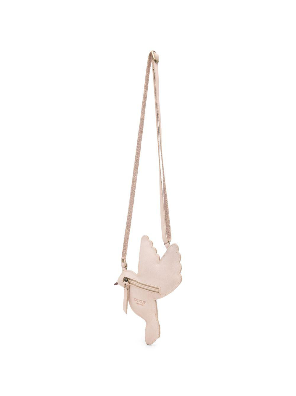 Borsa a tracolla per bambina Donsje rosa con applicazione di uccelli 5003051 NL10J DONSJE KIDS 