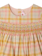 Abito per neonata Bonpoint rosa con motivo a quadri S06XDRW00015 320 BONPOINT KIDS 