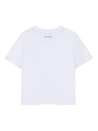 T-shirt per bambina The Marc Jacobs Kids bianca con design a righe W60740 10P THE MARC JACOBS KIDS 