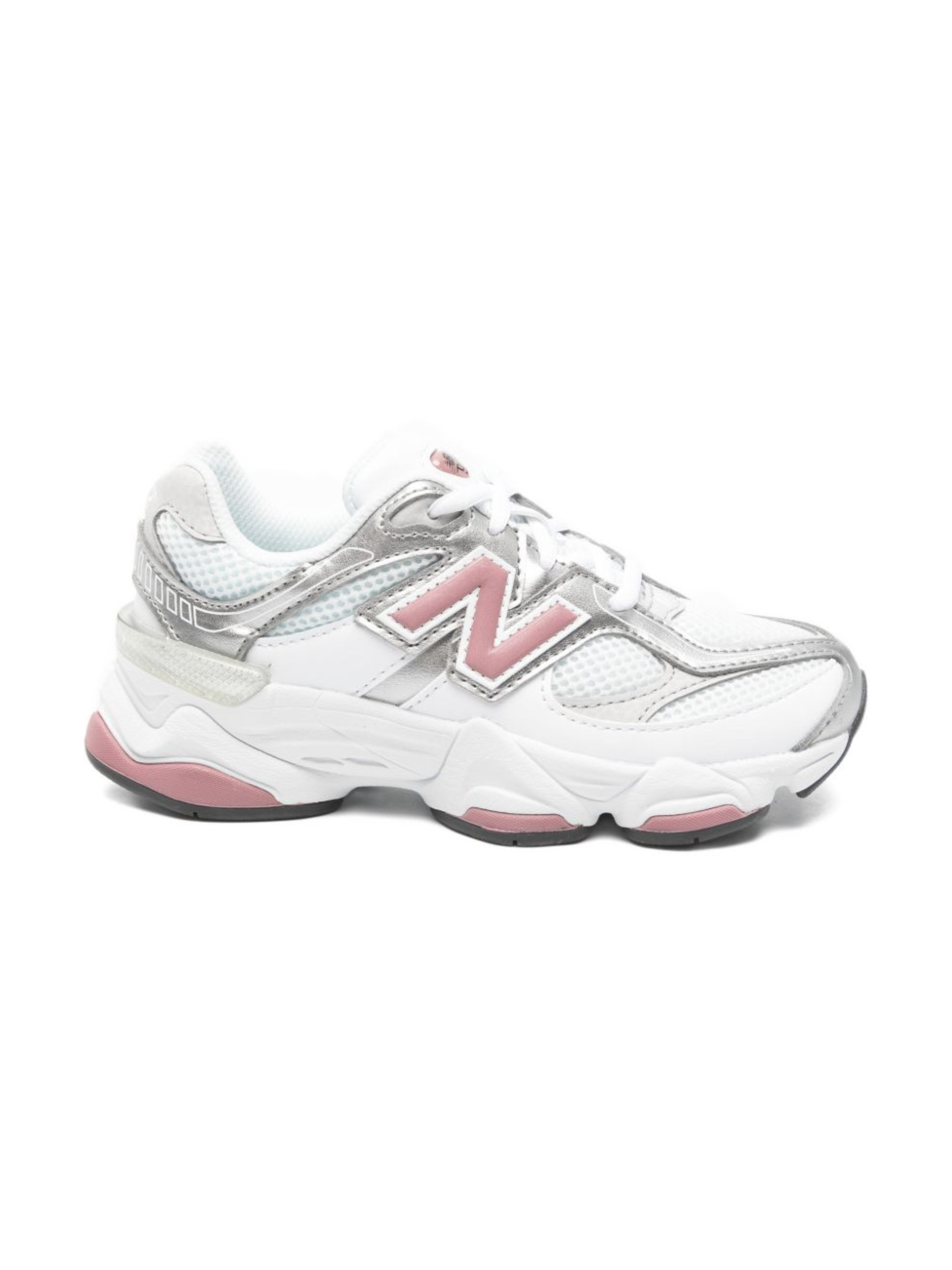 Sneakers per bambina 9060 New Balance Kids bianche con dettagli argento P9060 1Z6 NEW BALANCE KIDS 