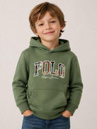 Felpa per bambino Polo Ralph Lauren Kids verde con logo applicato 322B18465 002 Ralph Lauren kids 