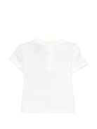 T-shirt per neonato Fay Kids bianca con stampa grafica con logo FY8501 Z3708 101BL FAY KIDS 