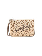 Borsa Parisienne MC2 Saint Barth beige con stampa animalier PAR0021 00349L MC2 ST. BARTH KIDS 
