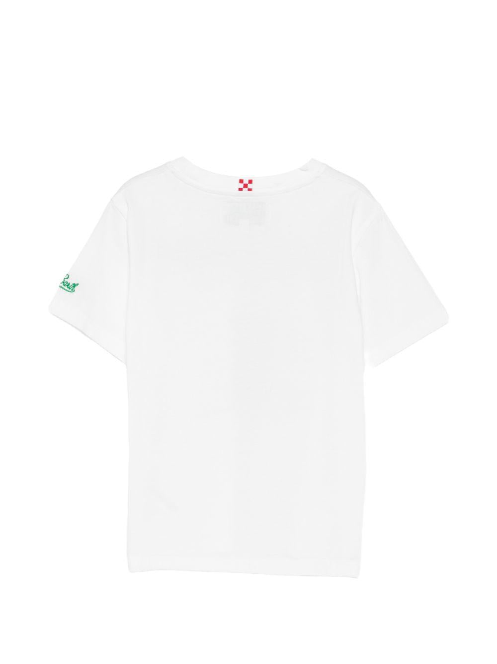 T-shirt per bambino MC2 Saint Barth Kids bianca con stampa grafica DNV0001 02621L MC2 ST. BARTH KIDS 