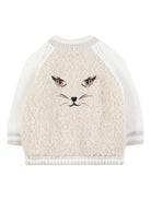 Cardigan per neonata Givenchy Kids beige con design ricamato H31022 184 GIVENCHY KIDS 