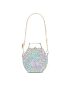 Borsa per bambina Bonpoint viola con stampa a fiori C06GBAW00003 556 BONPOINT KIDS 