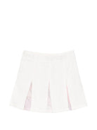 Gonna plissettata per bambina Emilio Pucci Junior bianca con stampa PY7A71 S0228 101BC EMILIO PUCCI KIDS 