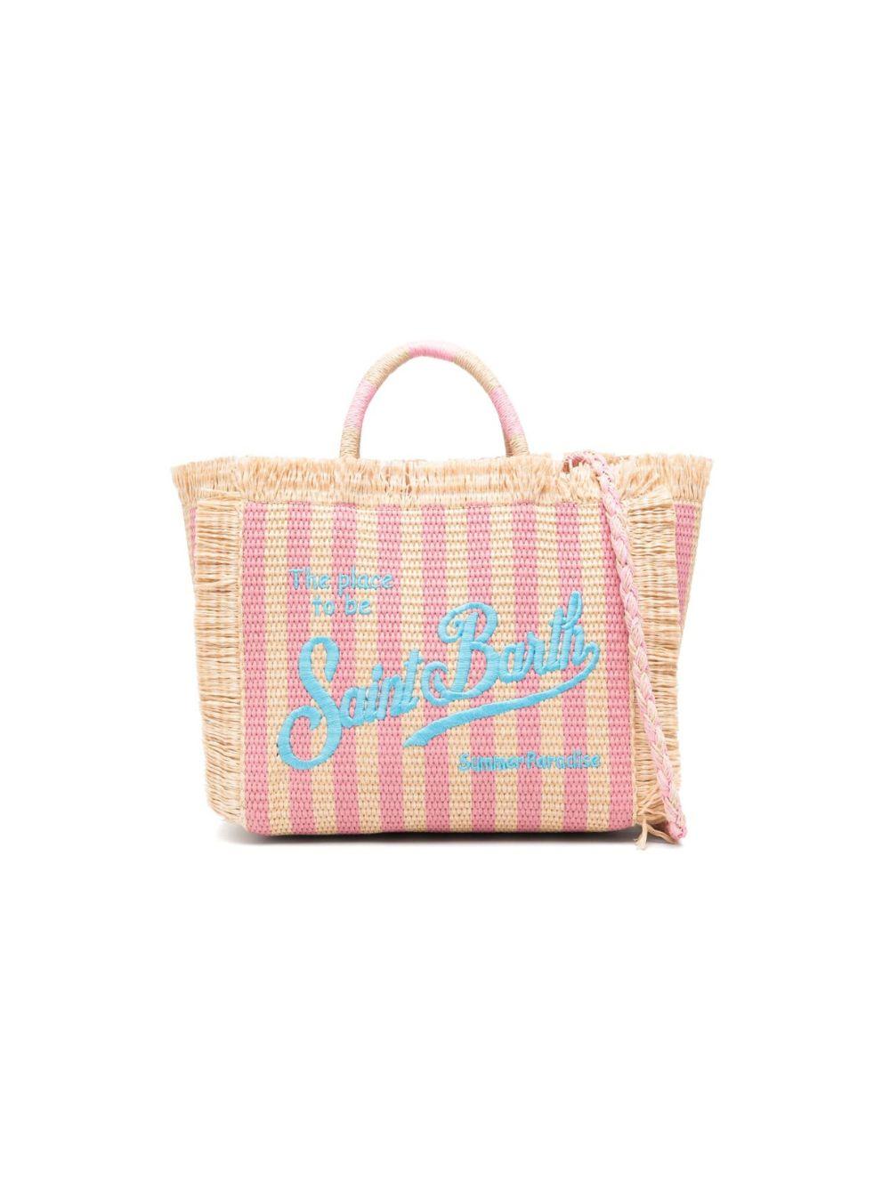 Borsa Colette MC2 Saint Barth multicolore con logo ricamato sul davanti COL0017 00407L MC2 ST. BARTH KIDS 