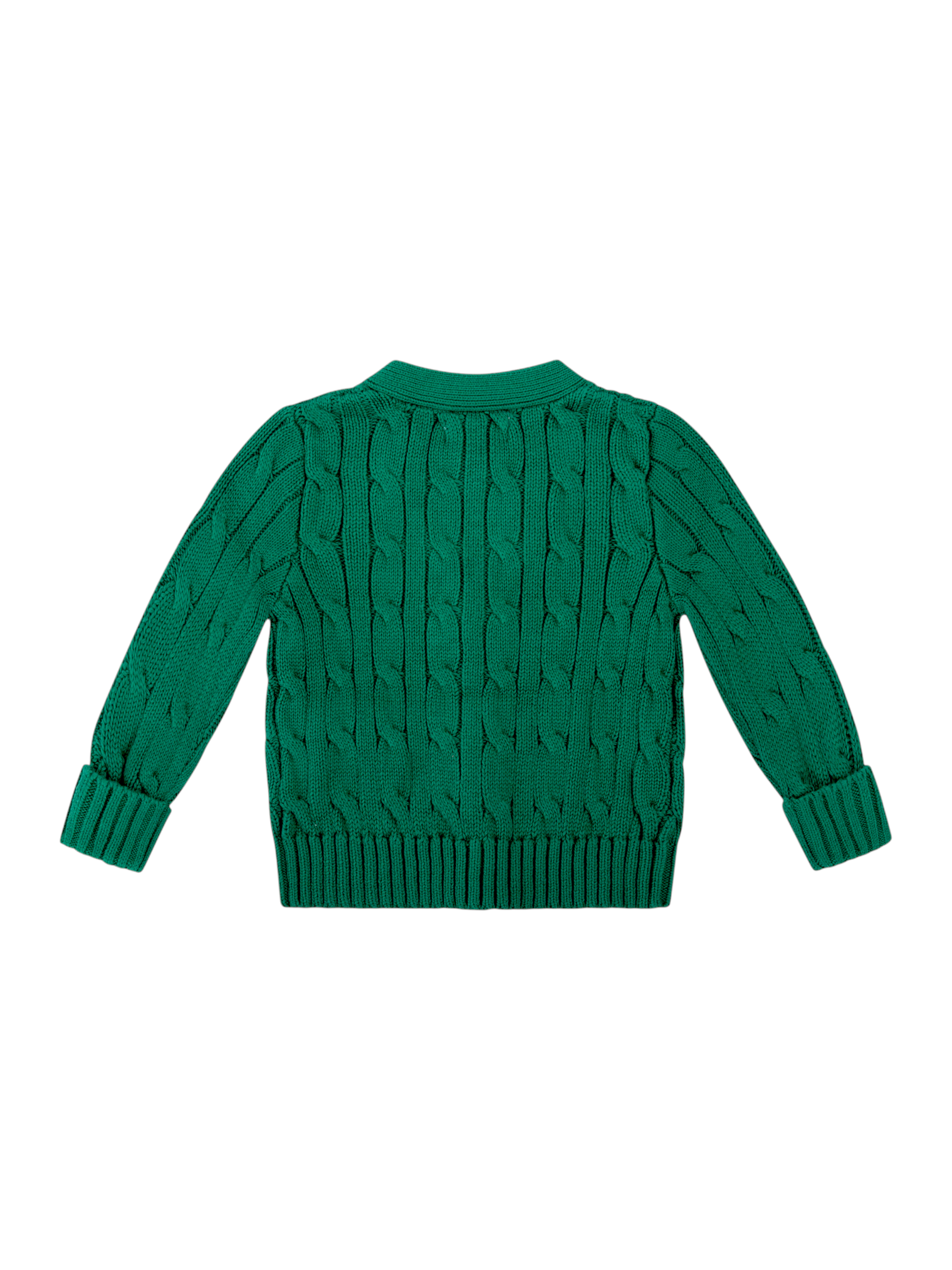 Cardigan per neonato Polo Ralph Lauren Kids verde con scollo a V 320925717 500 Ralph Lauren kids 