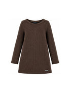 Abito per bambina Monnalisa Kids marrone a coste a maniche lunghe 41H903 8214 0006 MONNALISA KIDS 