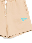 Shorts per bambino MSGM Kids beige con dettaglio logo sulla gamba S6MSJUBE221 178 MSGM KIDS 