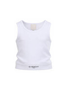 Top per bambina Givenchy Kids bianco a coste H31223 10P GIVENCHY KIDS 