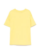 T-shirt in jersey per bambina MSGM Kids giallo con orlo dritto S5MSJGTH218 MS009 MSGM KIDS 
