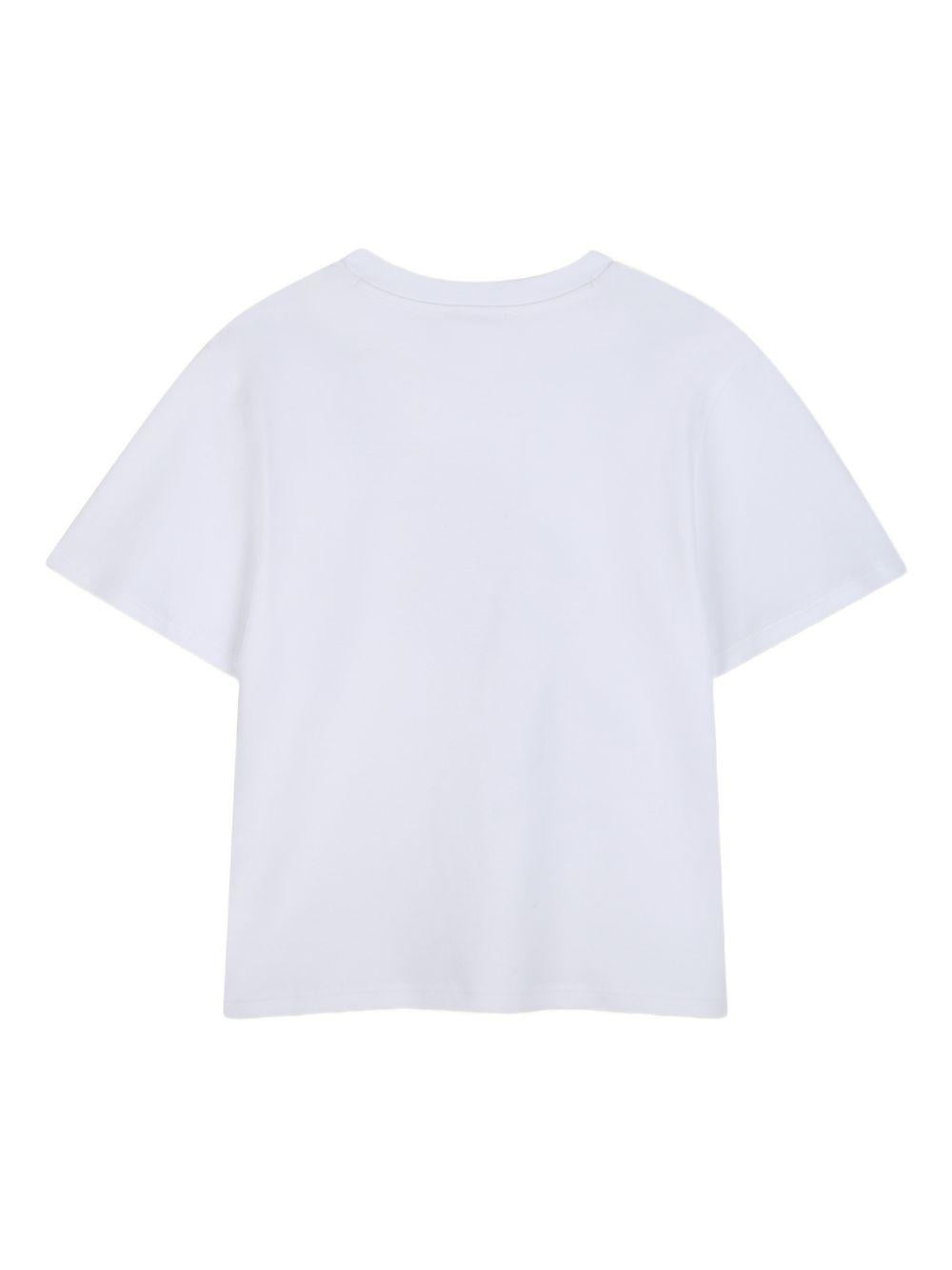 T-shirt per bambina The Marc Jacobs Kids bianca con dettaglio borsello W60742 10P THE MARC JACOBS KIDS 
