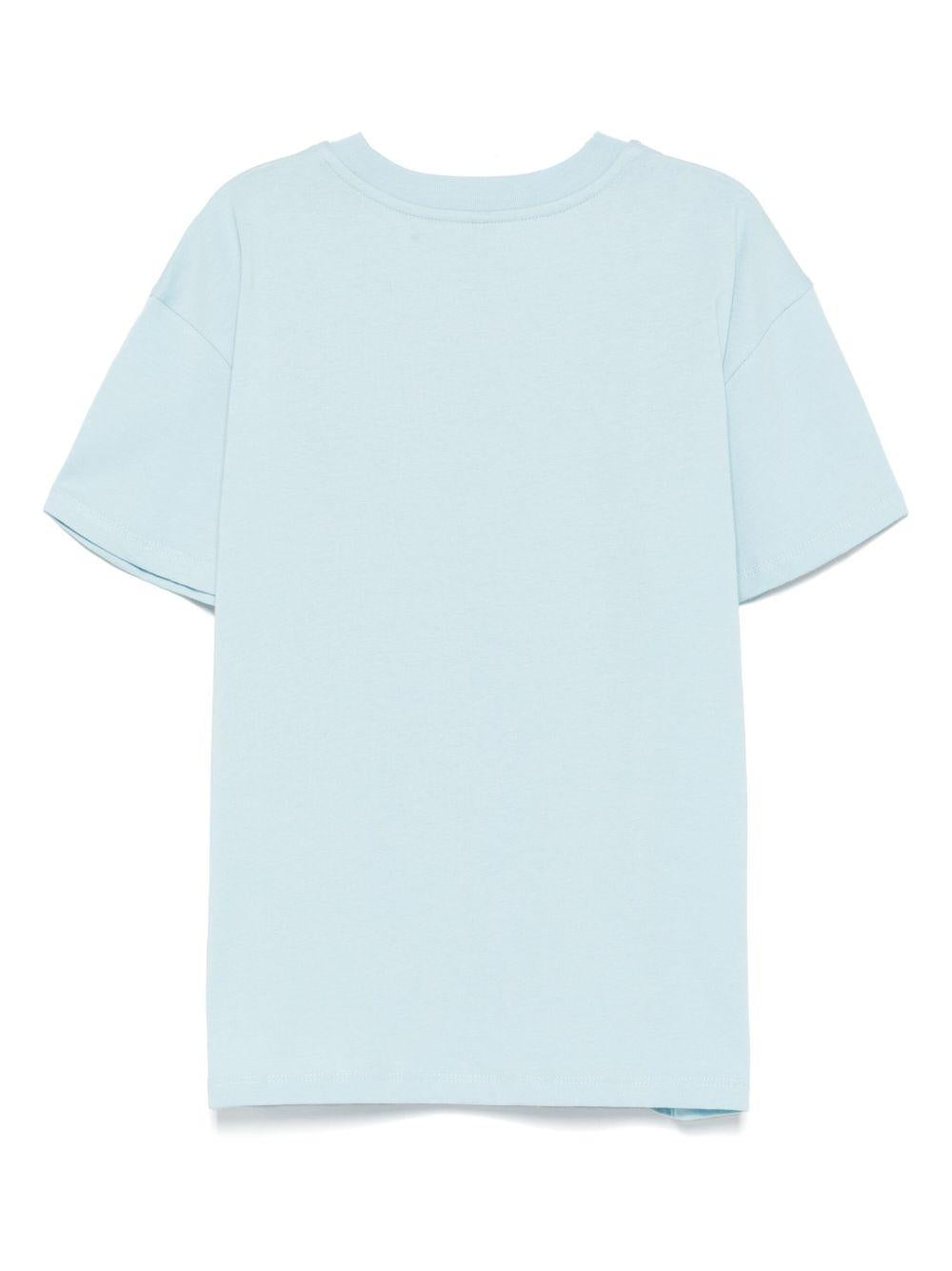 T-shirt per bambino Stella McCartney Kids azzurro con stampa grafica TX8P41 Z0434 670 STELLA McCARTNEY KIDS 