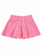 Shorts per bambina Monnalisa Kids x Disney rosa con decorazioni ricamate sul retro 19H420 8043 0093 MONNALISA KIDS 