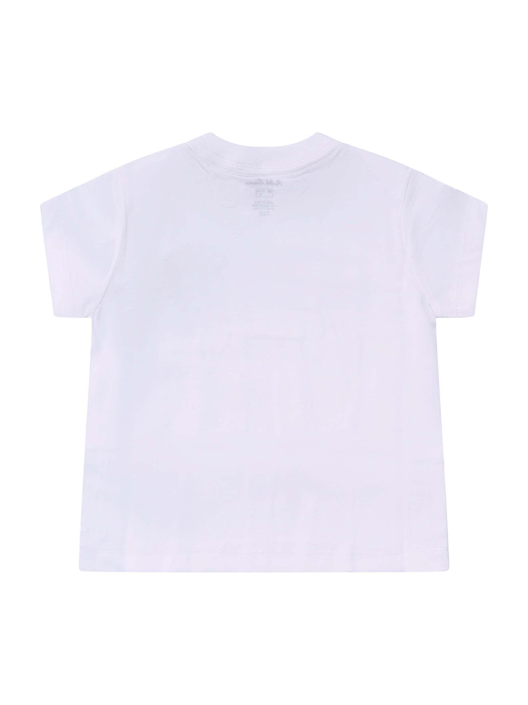 T-shirt per neonato Polo Ralph Lauren Kids bianca con logo equestrian knight 320A95734 002 Ralph Lauren kids 