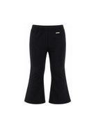 Pantaloni svasati per bambina Monnalisa Kids blu con placca logo 17H403 8220 0056 MONNALISA KIDS 