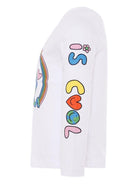 T-shirt per bambini Stella McCartney Kids bianco con stampa grafica TX8A00 Z0434 100 STELLA McCARTNEY KIDS 