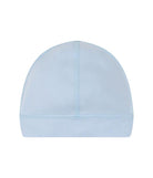 Cappellino per neonato Petit Bateau azzurro con logo sul davanti A0CIU 01 PETIT BATEAU KIDS 