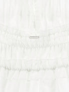 Blusa per bambina Monnalisa bianca con dettagli con ruches 17G301 7105 0001 MONNALISA KIDS 