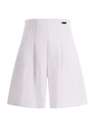 Bermuda  per bambina Monnalisa bianco con pieghe 71G407 7303 0001 MONNALISA KIDS 