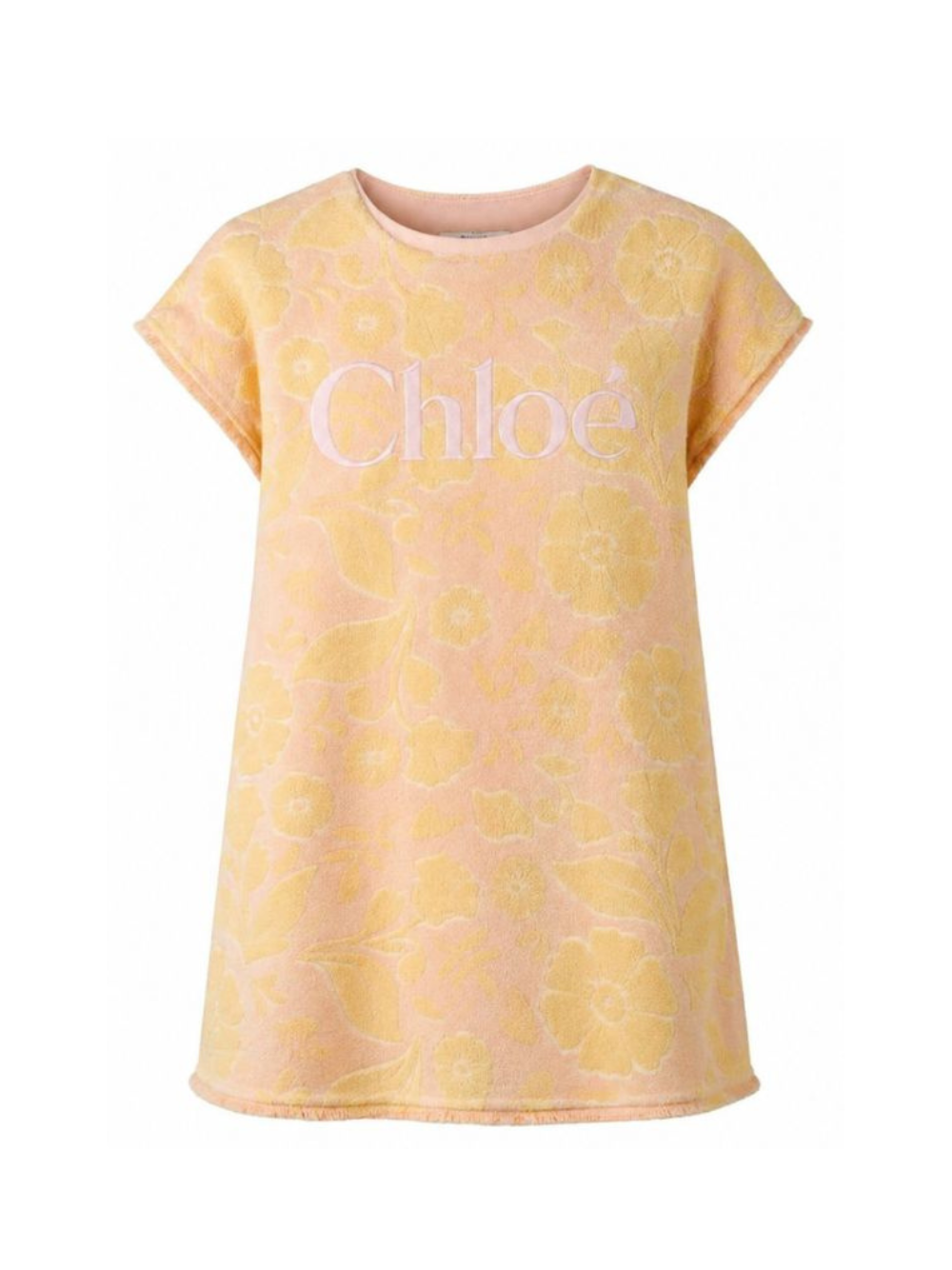 Abito per bambina Chloé Kids rosa con stampa a fiori C20820 S05 CHLOE' KIDS 