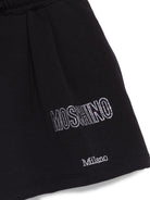 Shorts per bambina Moschino Kids neri con dettagli in strass HDQ020LDA25 60100 MOSCHINO KIDS 